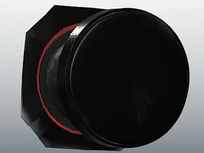 Pioneer Pro Series Bullet Tweeter - High Poly Free 3D model