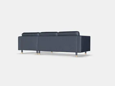LANDSKRONA 3-seat sofa 5 Low-poly 3D model