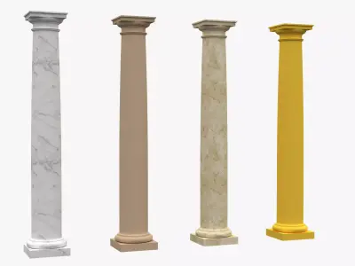 Corinthian Column 3d model 08 3D model