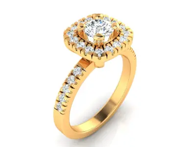 Ring M172 The luxury female ring with gems wedding 3D print model