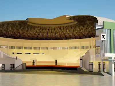 Sport house 3D model