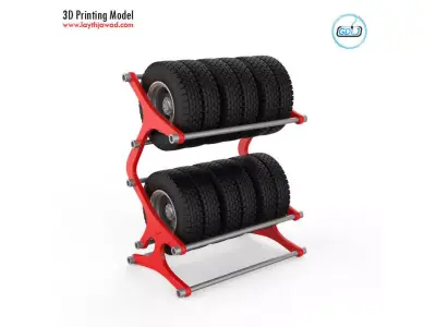 Tyre Rack 3D print model
