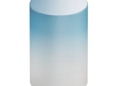 Frosted Gradient Side Table - Acrylic 3D model