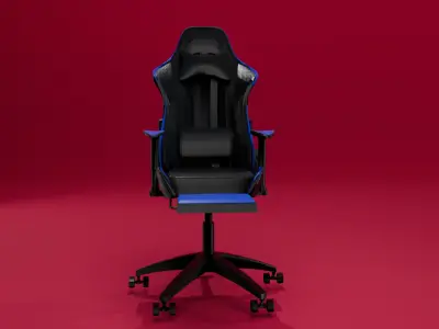 game chair low poly Free low-poly 3D model