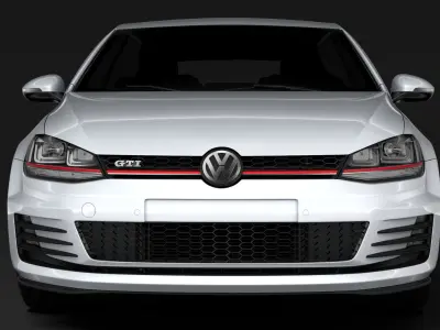 Volkswagen Golf 7 GTI 5D 2016 3D model