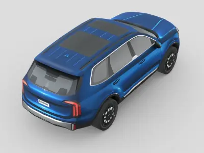 Kia Telluride 2023 Low-poly 3D model