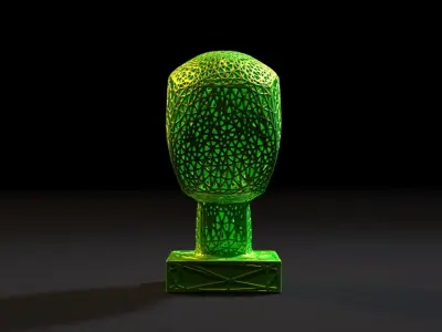 Alien head 3D print model