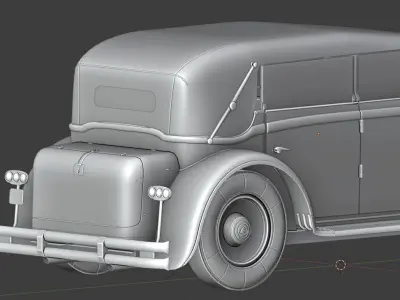 Mercedes Mayback 1930s 3D print model