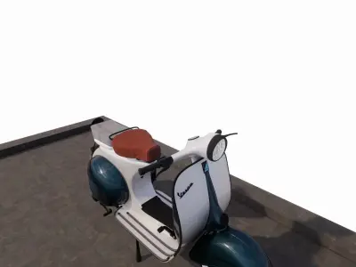Vespa VNB 125 3D model Low-poly 3D model