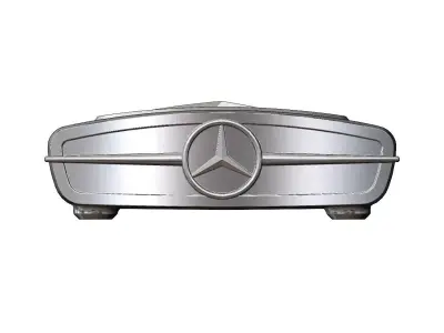 Front grille Mercedes logo 300SL gullwing sculpture weight 3D print model