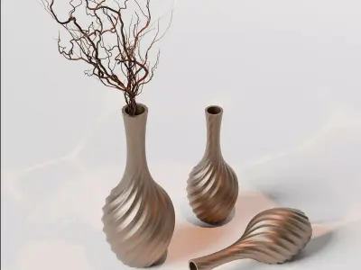 Luxury Tall Vase 3D print model purchase