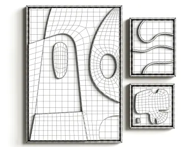 Gypsum panels 3D model