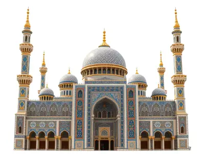 Majestic Mosque Architecture model pack Low-poly 3D model