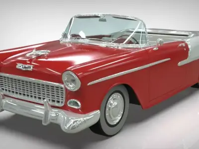 Chevy Belair convertible 1955 3D model
