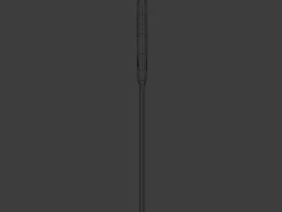 Lollipop on stick Low-poly 3D model