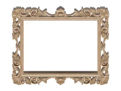 Frame-022 ornate frame 3D model