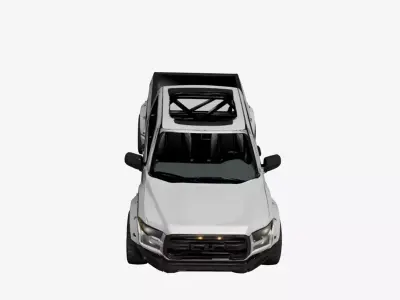 Lightweight Performance Pickup Truck Minimal Race Look Design 06 3D model