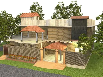 3D  HOUSE PLAN MODEL  3D model