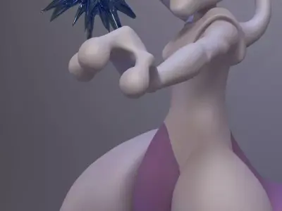 Pokemon Mewtwo Strikes Back 3D print model