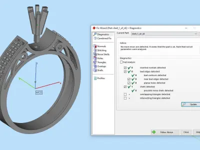 Gold ring  Jewelry 3D print model buy