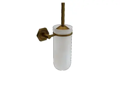Orchid Spike Toilet Brush Glass 3D model
