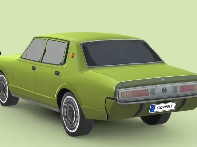 Toyota Crown MK4 1971 Low-poly 3D model