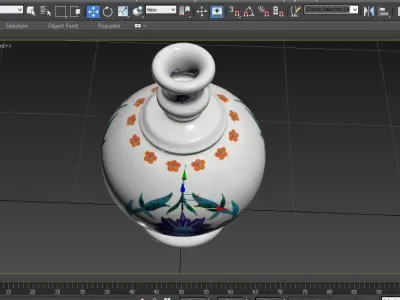 Flower Vase  Low-poly 3D model