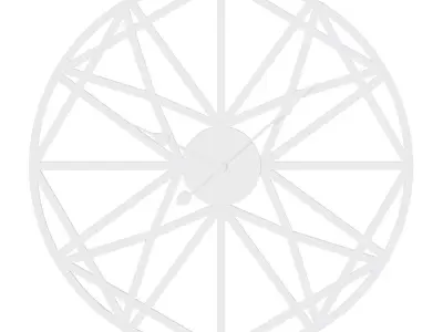 Abstratix wall clock 3D model