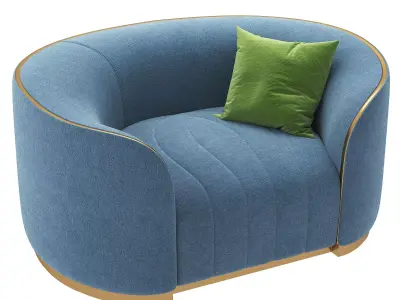 Armchair Pierre 3D model