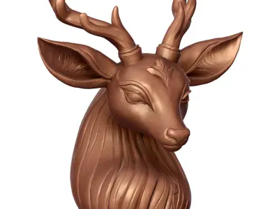 Dual Crown Stag   3D print model