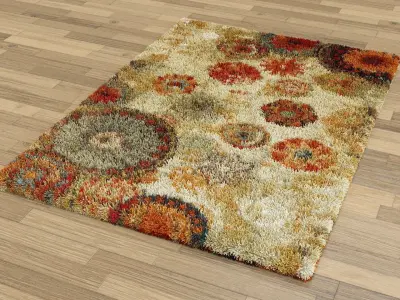 Realistic Rugs 3D model with Low Poly Low-poly 3D model
