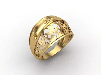 Plain Ring Women Ready STL 3DM Models Womens Rings 3D models 3D print model 68