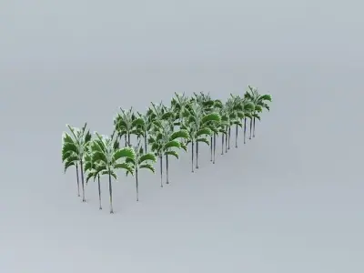 Hotel Sofitel palm trees Free 3D model