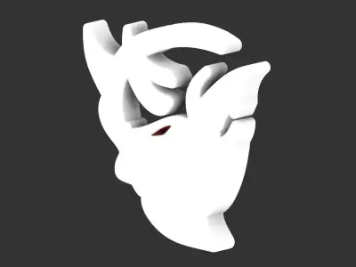 Dodge SRT Demon Big Logo for LED 3D print model