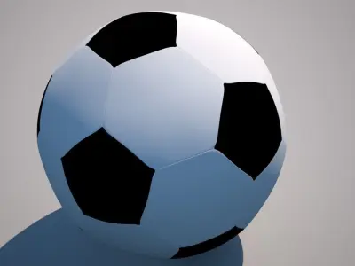 Rigged - Football - Soccer Ball - Squash and Stretch 3D model Low-poly 3D model
