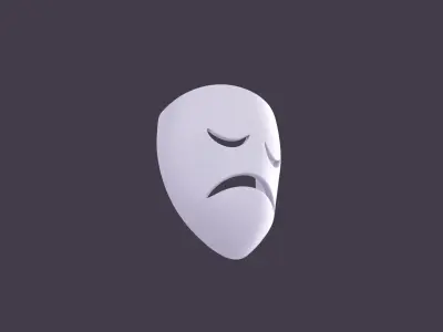 Sad Mask 3D model
