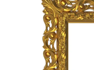 carved frame 3D model 41