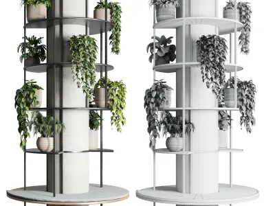 Column plant - pillar plant 03 3D model