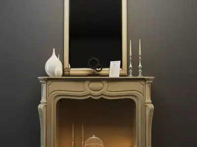 Decor Fireplace 3D model