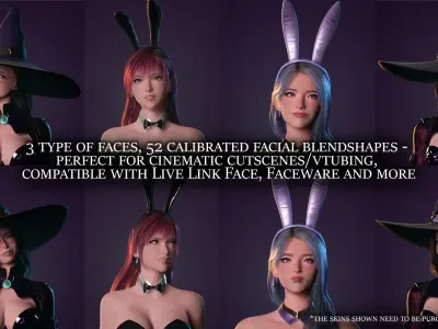 Girls in Swimsuits - Cute Stylized Characters Beach Casual Girls Low-poly 3D model