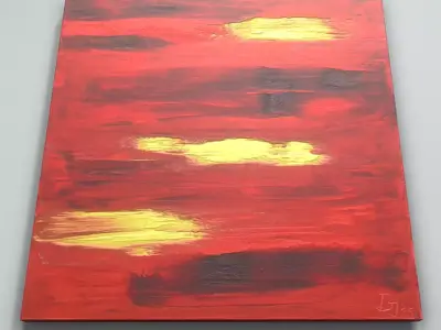 Horizons - Oil Painting Low-poly 3D model