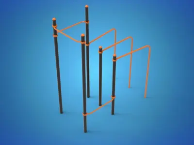 Gym Equipment Outdoor 3D model