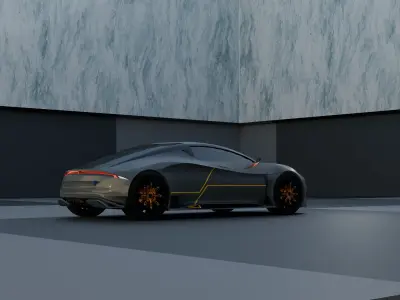 Coupe car concept 3D print model