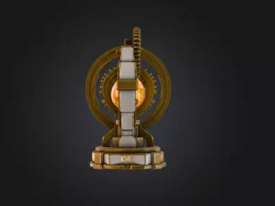 Astral Orrery Low-poly 3D model