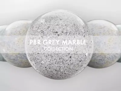 PBR Grey Marble Collection Texture