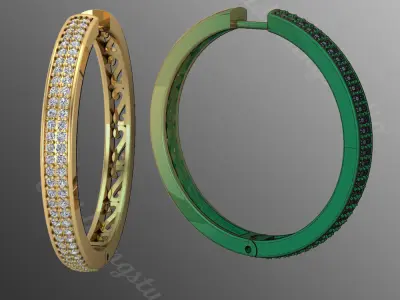 Earrings od52 3D print model