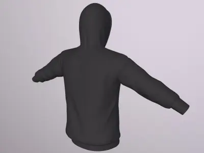NIKE SPORT HOODIE PBR Low-poly 3D model
