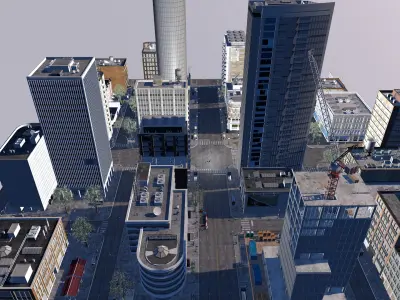 City road street view 3D model