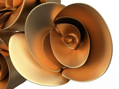 Rose Plaster Molding Decoration CNC Low-poly 3D model
