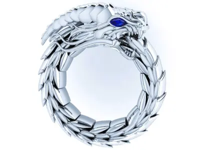 Dragon ring 3D print model